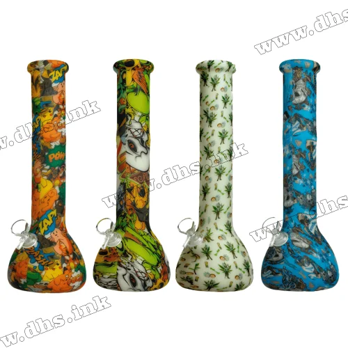 Бонг силіконовий - Glow Print Beaker