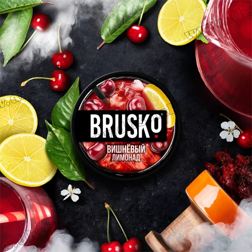 Чайна суміш для кальяну Brusko (Бруско) - Cherry Lemonade ( Вишневый лимонад) Medium 50г