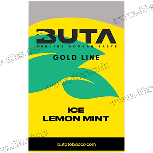 Тютюн Buta (Бута) Gold Line - Ice lemon mint (Лимон, М'ята, Лід) 50г