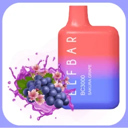 Одноразовая электронная сигарета Elf Bar (Эльф Бар) BC3000 - Sakura Grape (Сакура, Виноград)