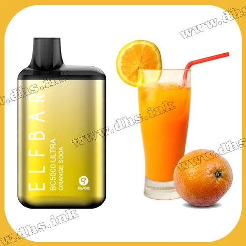 Одноразовая электронная сигарета Elf Bar (Эльф Бар) BC5000 ULTRA - Orange Soda (Апельсиновая Сода)