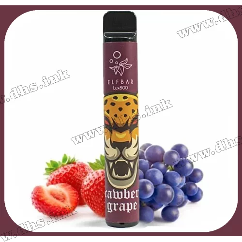 Одноразовая электронная сигарета Elf Bar (Эльф Бар) Lux 800 - Strawberry Grapes (Клубника, Виноград)
