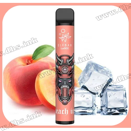 Одноразова електронна сигарета Elf Bar (Эльф Бар) Lux 800 - Peach ice (Персик, Лід)