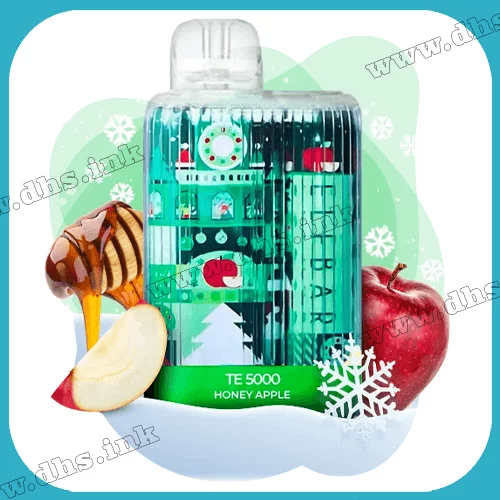 Одноразова електронна сигарета Elf Bar (Ельф Бар) TE5000 Christmas - Honey Apple (Яблуко, Мед)