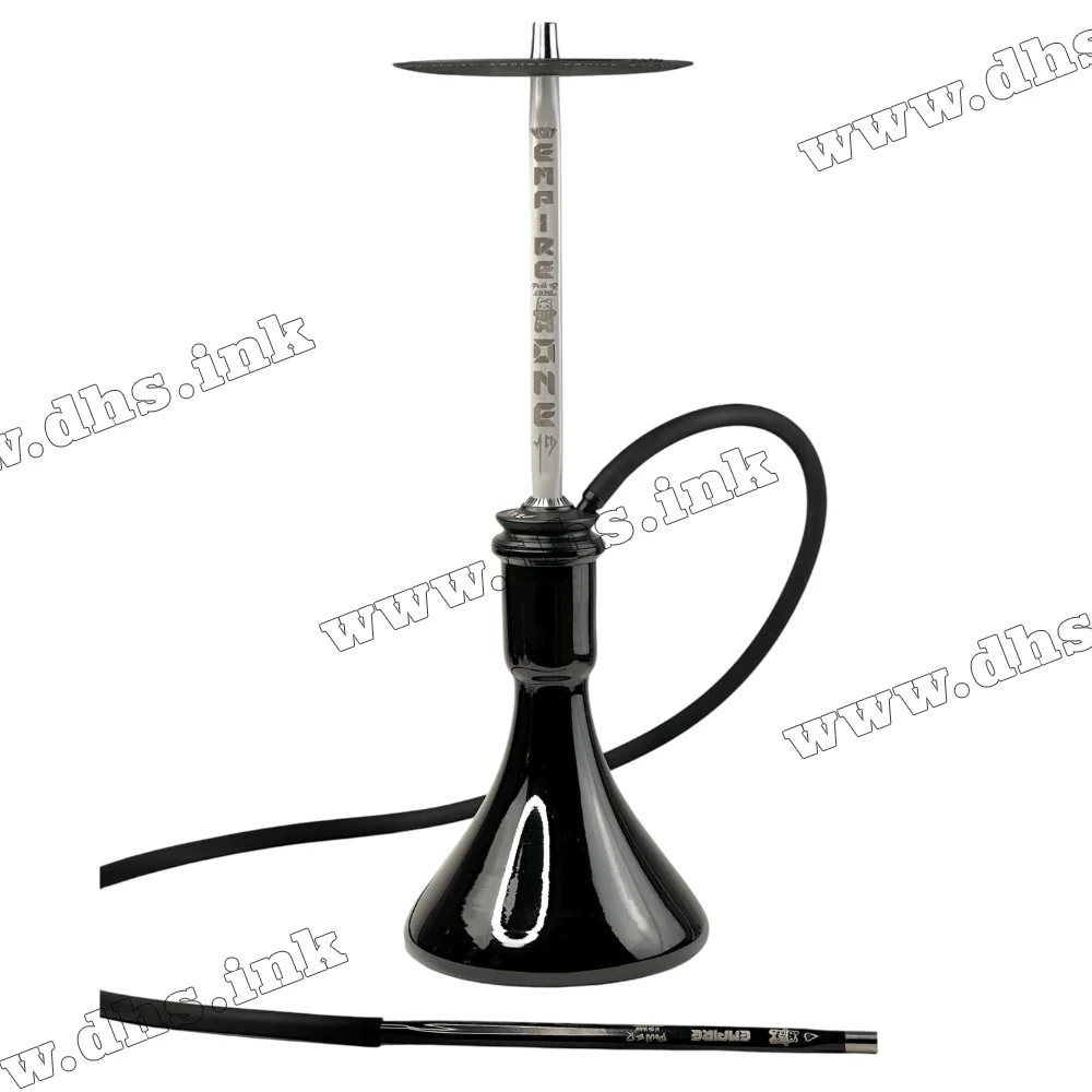 Кальян Trumpet Hookah - Empire Grey на колбі (Candy Black)