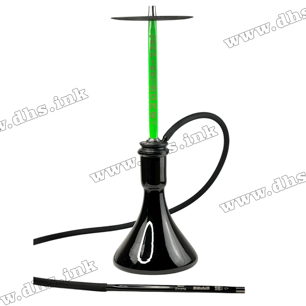 Кальян Trumpet Hookah - Empire Green на колбі (Candy Black)