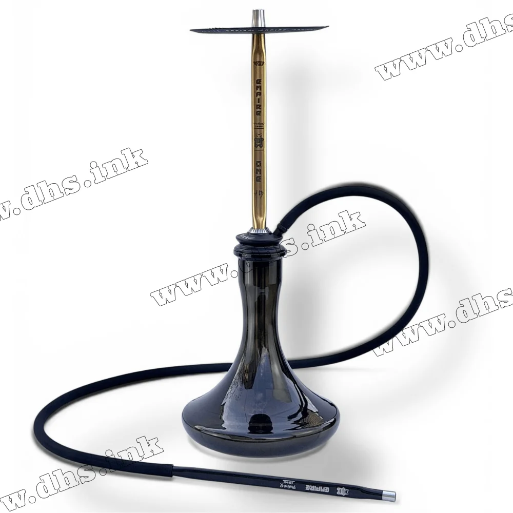 Кальян Trumpet Hookah - Empire Gold на колбе (Craft Black)