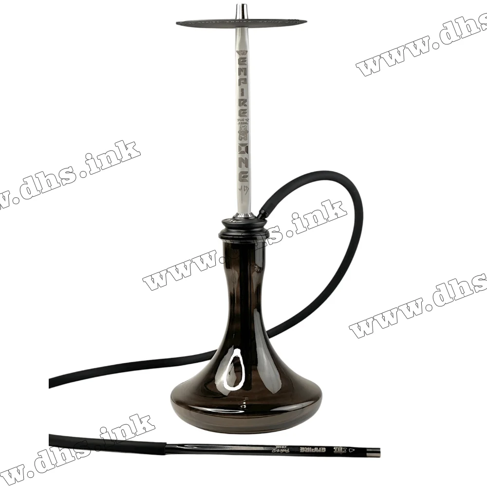Кальян Trumpet Hookah - Empire Grey на колбі (Craft Black)