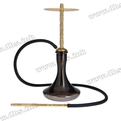 Кальян Trumpet Hookah - Moar Gold на колбі (Craft Black)