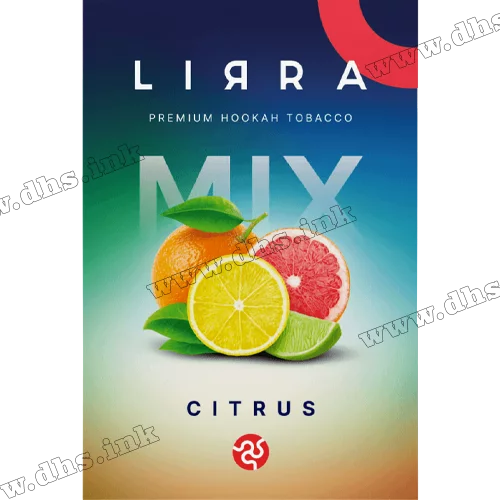Тютюн Lirra (Ліра) - Mix Citrus (Грейпфрут, Апельсин, Лайм, Лимон) 50г