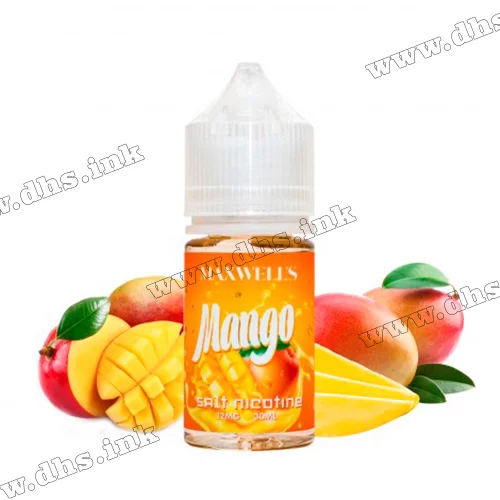 Солевая жидкость Maxwells Salt 30 мл (12 мг) - Mango (Тропическое Манго)