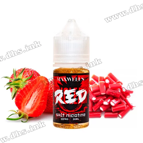 Сольова рідина Maxwells Salt 30 мл (12 мг) - Red (Ядерна Полуниця)