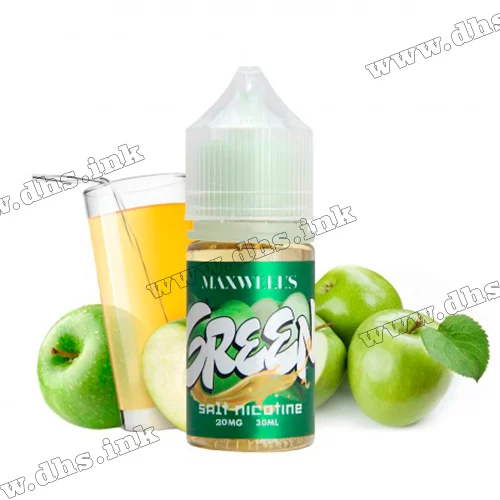 Солевая жидкость Maxwells Salt 30 мл (20 мг) - Green (Яблочный Нектар)