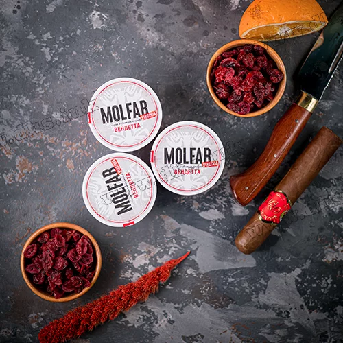 Табак Molfar (Virginia Line) - Ведетта (Апельсин, Вишня, Клюква, Миндаль) 60г