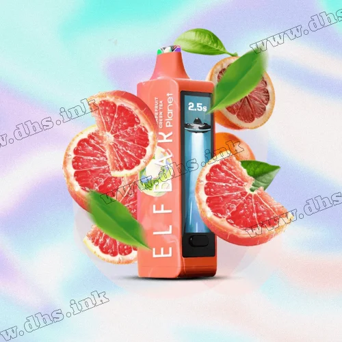 Одноразовая электронная сигарета Elf Bar (Эльф Бар) Planet 25000 - Grapefruit Green Tea (Грейпфрут, Зеленый Чай)