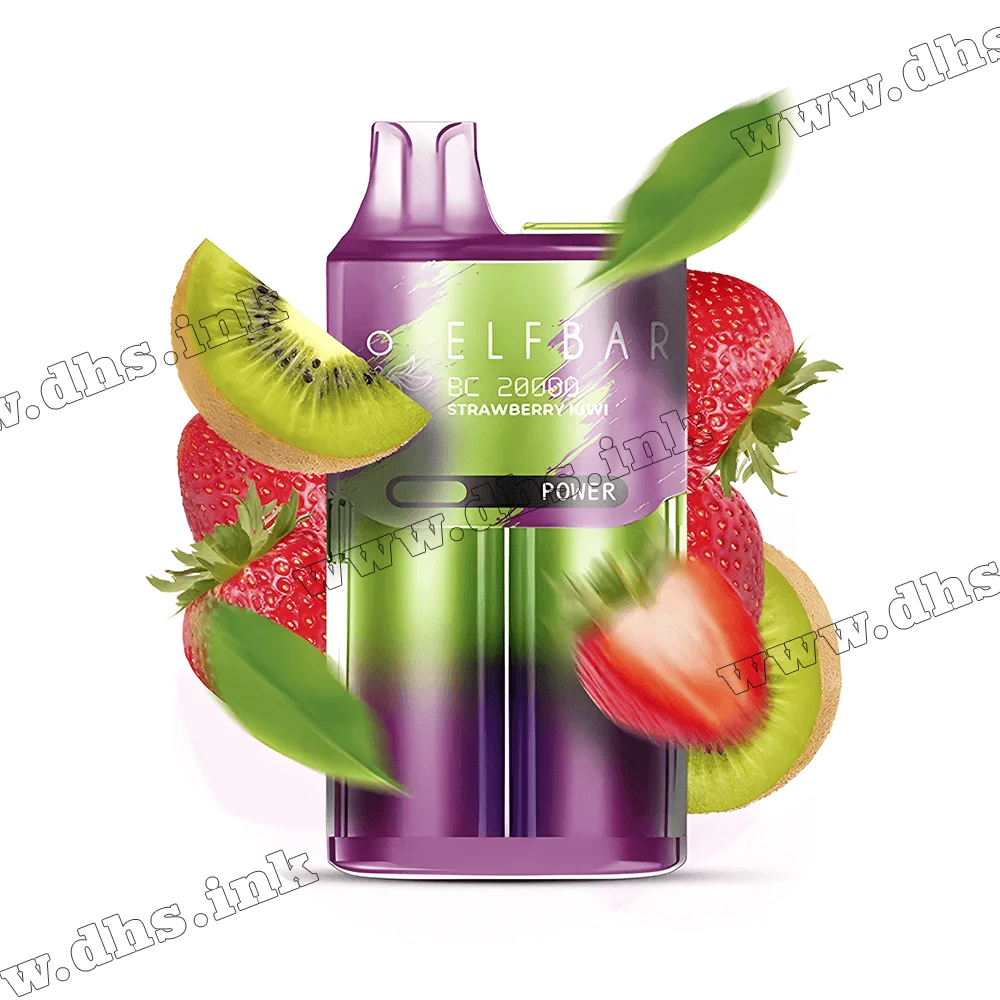 Одноразова електронна сигарета Elf Bar (Ельф Бар) BC20000 - Strawberry Kiwi (Полуниця, Ківі)