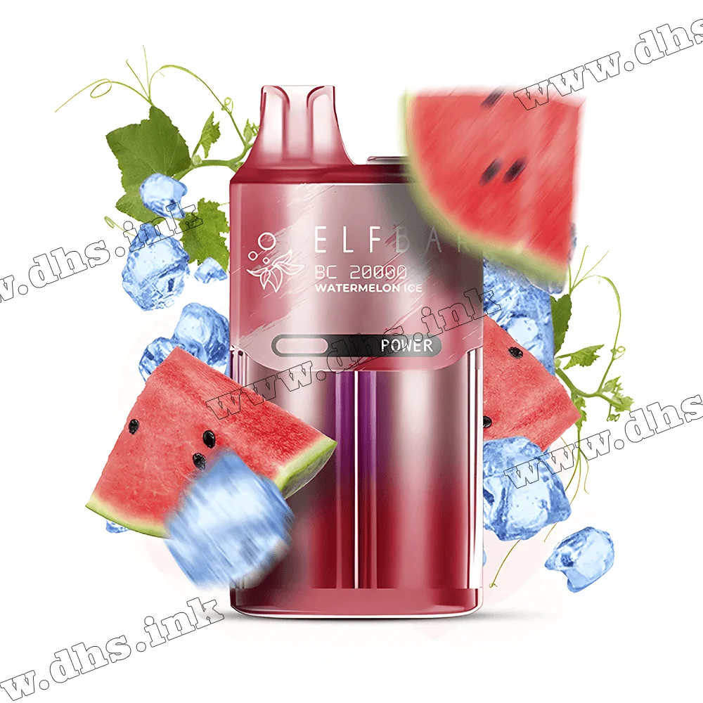 Одноразова електронна сигарета Elf Bar (Ельф Бар) BC20000 - Watermelon Ice (Кавун, Лід)