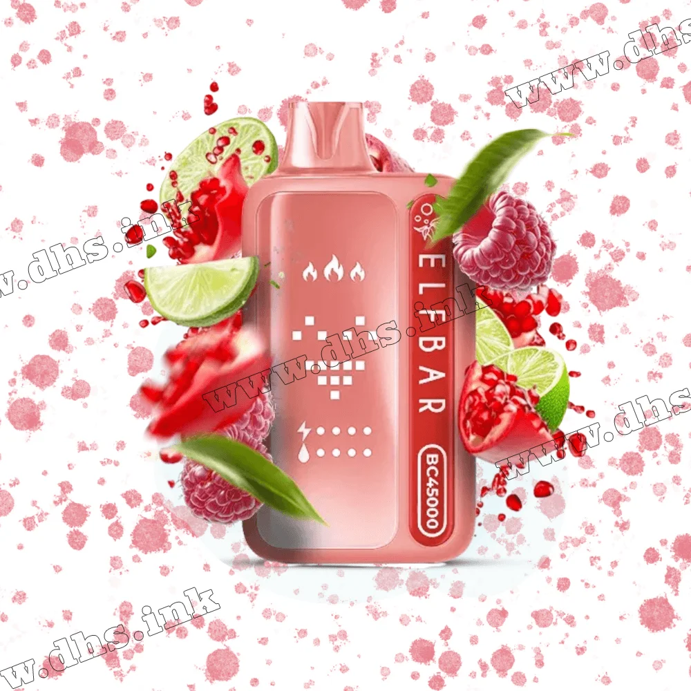 Одноразовая электронная сигарета Elf Bar (Эльф Бар) BC45000 - Pomegranate Raspberry Lime (Гранат, Малина, Лайм)