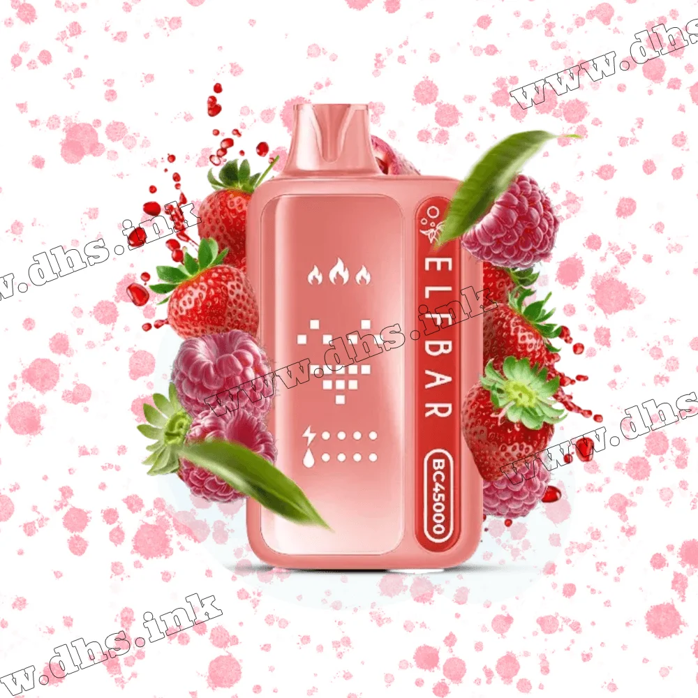 Одноразовая электронная сигарета Elf Bar (Эльф Бар) BC45000 - Red Raspberry Strawberry (Малина, Клубника)