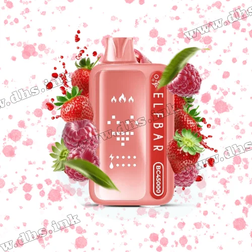 Одноразовая электронная сигарета Elf Bar (Эльф Бар) BC45000 - Red Raspberry Strawberry (Малина, Клубника)