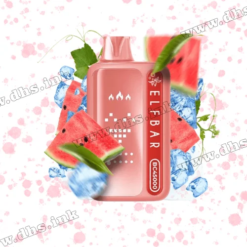 Одноразовая электронная сигарета Elf Bar (Эльф Бар) BC45000 - Watermelon Ice (Арбуз, Лед)
