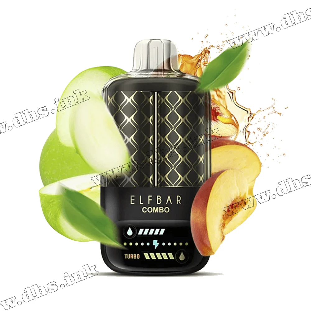Одноразова електронна сигарета Elf Bar (Ельф Бар) Combo 20000-25000 - Apple & Juicy Peach (Яблуко, Персик)