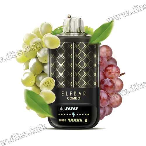 Одноразовая электронная сигарета Elf Bar (Эльф Бар) Combo 20000-25000 - Green Grape & Grape (Зеленый Виноград, Черный Виноград)