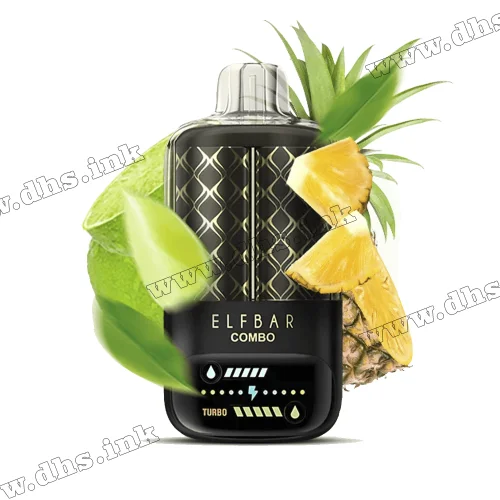 Одноразовая электронная сигарета Elf Bar (Эльф Бар) Combo 20000-25000 - Lime & Pineapple (Лайм, Ананас)