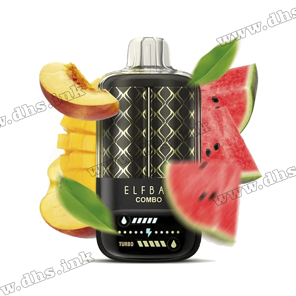 Одноразова електронна сигарета Elf Bar (Ельф Бар) Combo 20000-25000 - Peach Mango & Watermelon (Персик, Манго, Кавун)