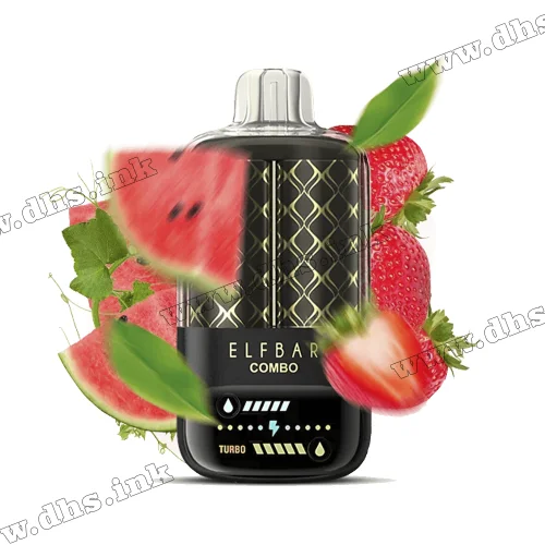 Одноразовая электронная сигарета Elf Bar (Эльф Бар) Combo 20000-25000 - Watermelon & Strawberry (Арбуз, Клубника)