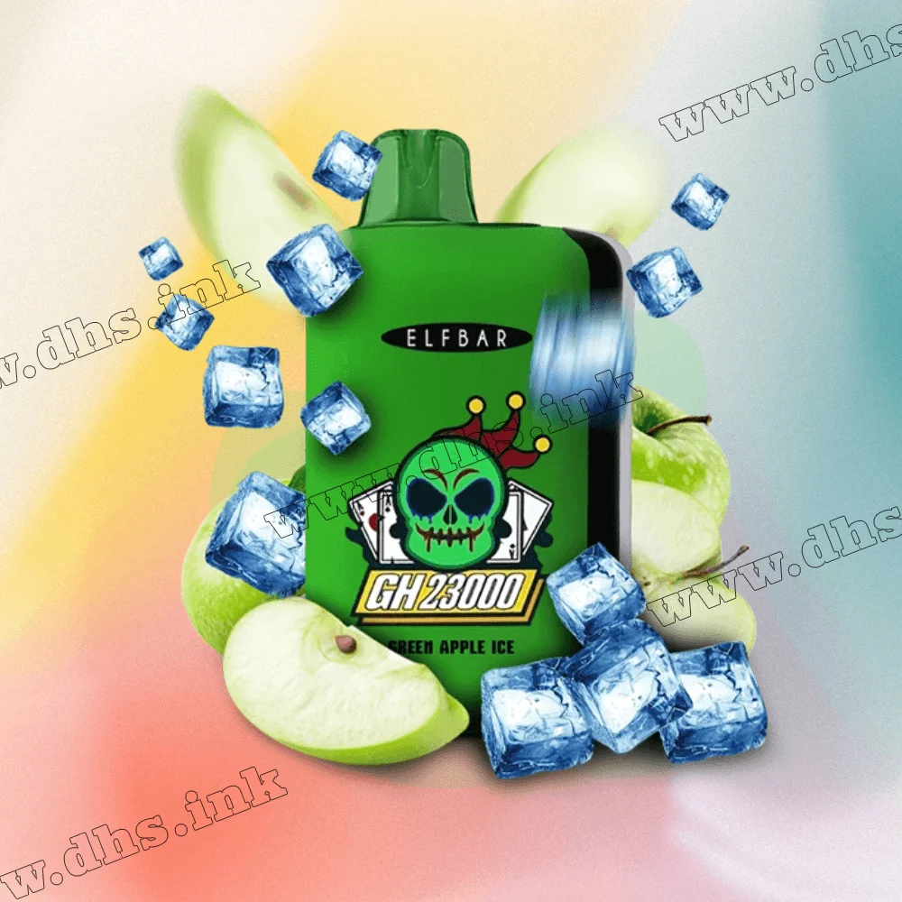 Одноразовая электронная сигарета Elf Bar (Эльф Бар) GH 23000 - Green Apple Ice (Зеленое Яблоко, Лед) Одноразовая электронная сигарета Elf Bar (Эльф Бар) GH 23000 - Green Apple Ice (Зеленое Яблоко, Лед)