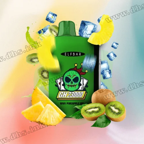 Одноразова електронна сигарета Elf Bar (Ельф Бар) GH 23000 - Kiwi Pineapple Ice (Ківі, Ананас, Лід)
