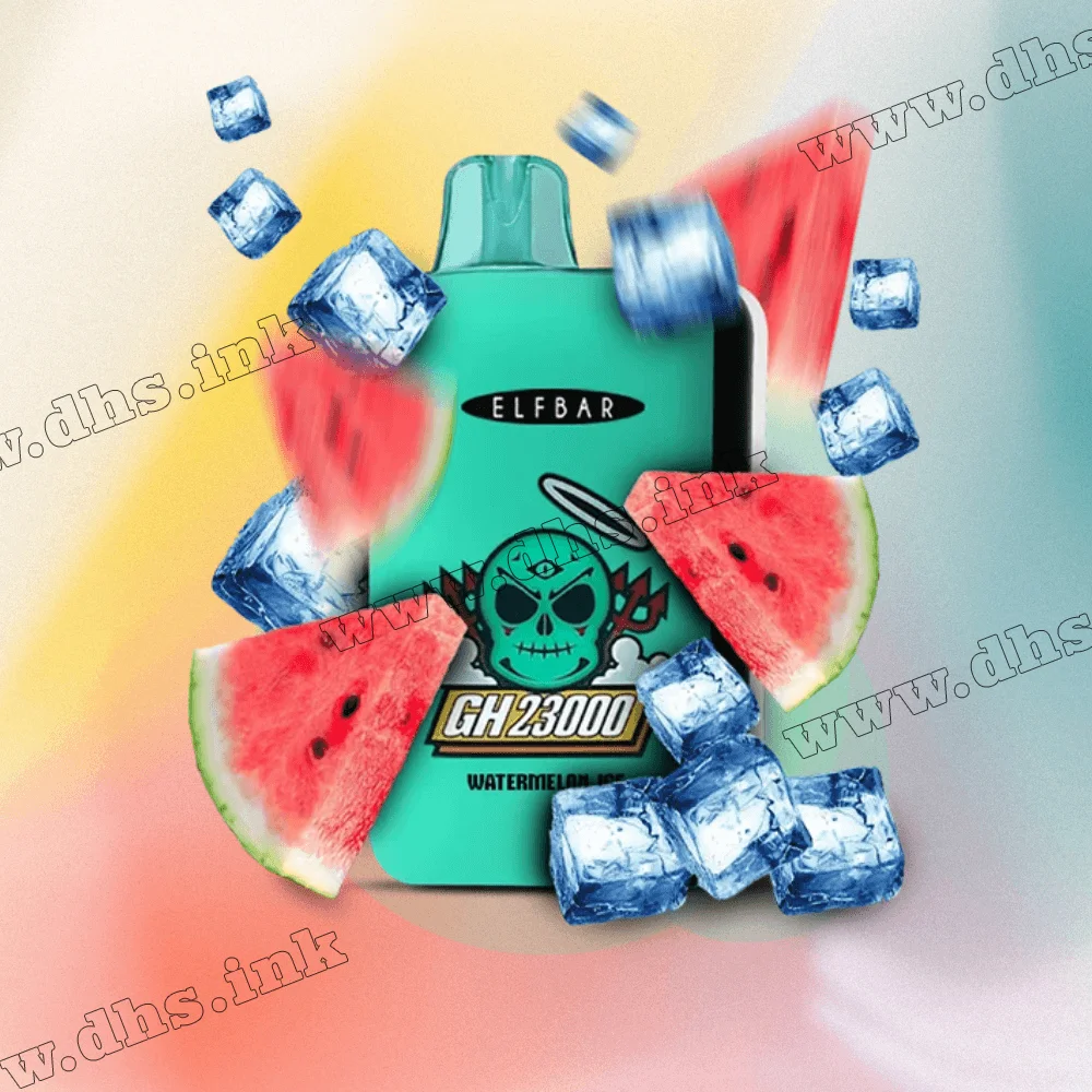 Одноразова електронна сигарета Elf Bar (Ельф Бар) GH 23000 - Watermelon Ice (Кавун, Лід)