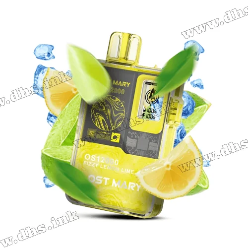 Одноразовая электронная сигарета Lost Mary (Лост Мери) OS 12000 - Fizzy Lemon Lime (Лимон, Лайм) Одноразовая электронная сигарета Lost Mary (Лост Мери) OS 12000 - Fizzy Lemon Lime (Лимон, Лайм)