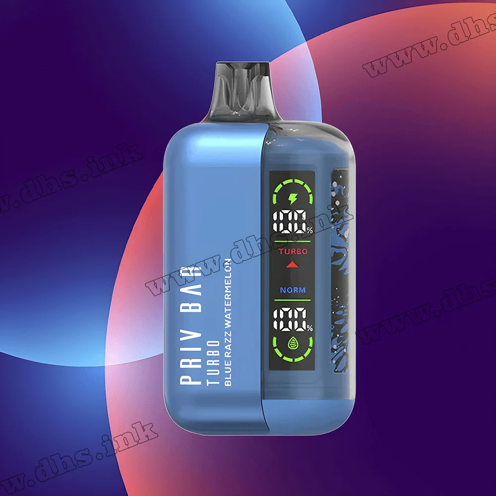 Одноразова електронна сигарета Priv Bar (Прив Бар) Turbo 15000 - Blue Razz Watermelon (Лохина, Малина, Кавун)