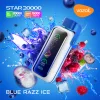 Одноразова електронна сигарета Vozol (Возол) Star 20000 - Blue Razz Ice (Лохина, Малина, Лід)