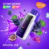 Одноразова електронна сигарета Vozol (Возол) Star 20000 - Grape Ice (Виноград, Лід)