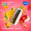 Одноразова електронна сигарета Vozol (Возол) Star 20000 - Strawberry Mango (Полуниця, Манго)