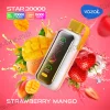 Одноразова електронна сигарета Vozol (Возол) Star 20000 - Strawberry Mango (Полуниця, Манго)