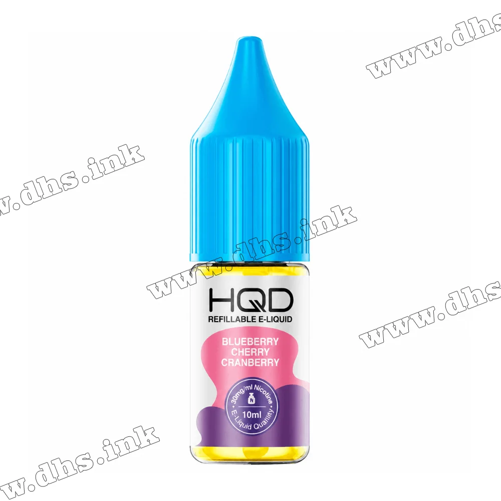 Сольова рідина HQD Salt 10 мл (50 мг) - Blueberry Cherry Cranberry (Чорниця, Вишня, Журавлина)