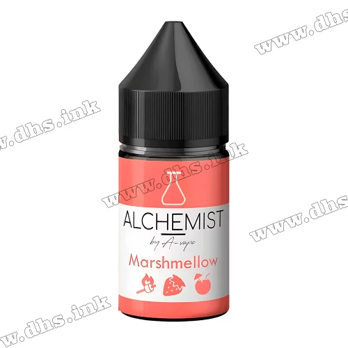 Солевая жидкость Alchemist Salt 30 мл (35 мг) - Marshmellow (Клубника, Милкшейк, Зефир)