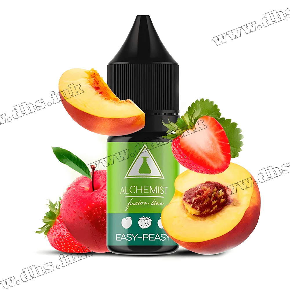 Сольова рідина Alchemist FL Salt 10 мл (50 мг) - Easy-Peasy (Яблуко, Персик)