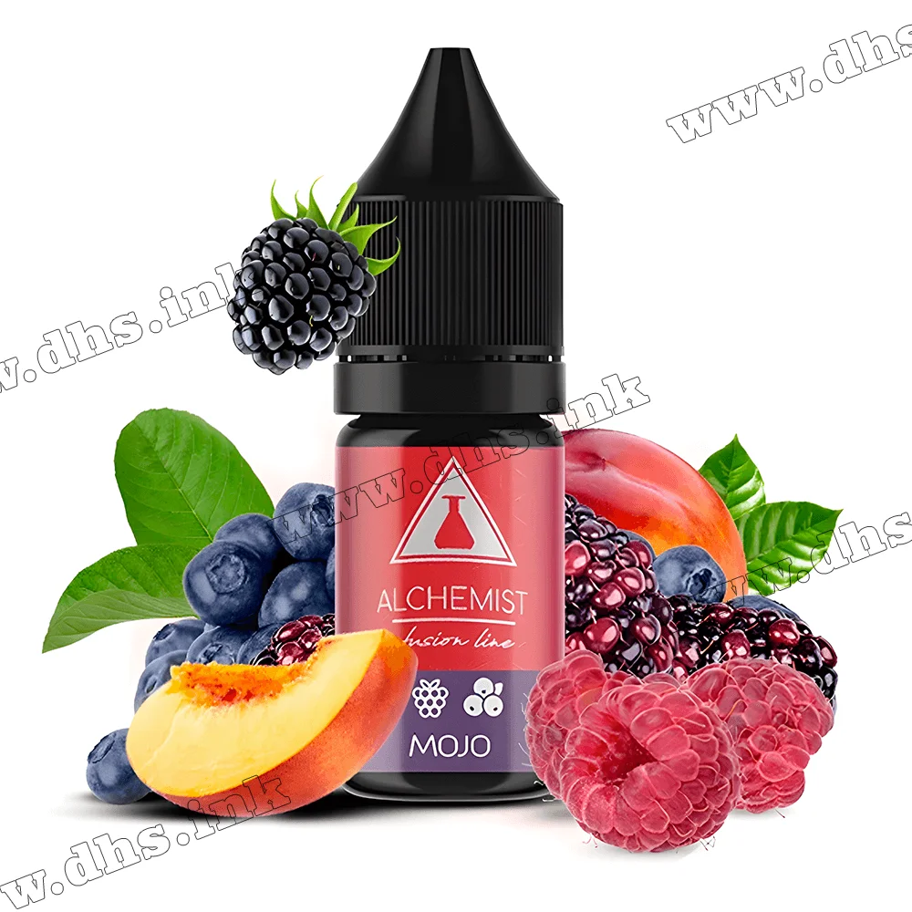Солевая жидкость Alchemist Fl Salt 10 мл (35 мг) - Mojo (Малина, Черника, Персик) Солевая жидкость Alchemist Fl Salt 10 мл (35 мг) - Mojo (Малина, Черника, Персик)