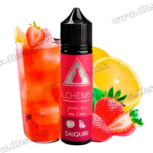 Органическая жидкость Alchemist FL Organic 60 мл (3 мг) - Daiquiri (Клубника, Лимонад, Лимон)