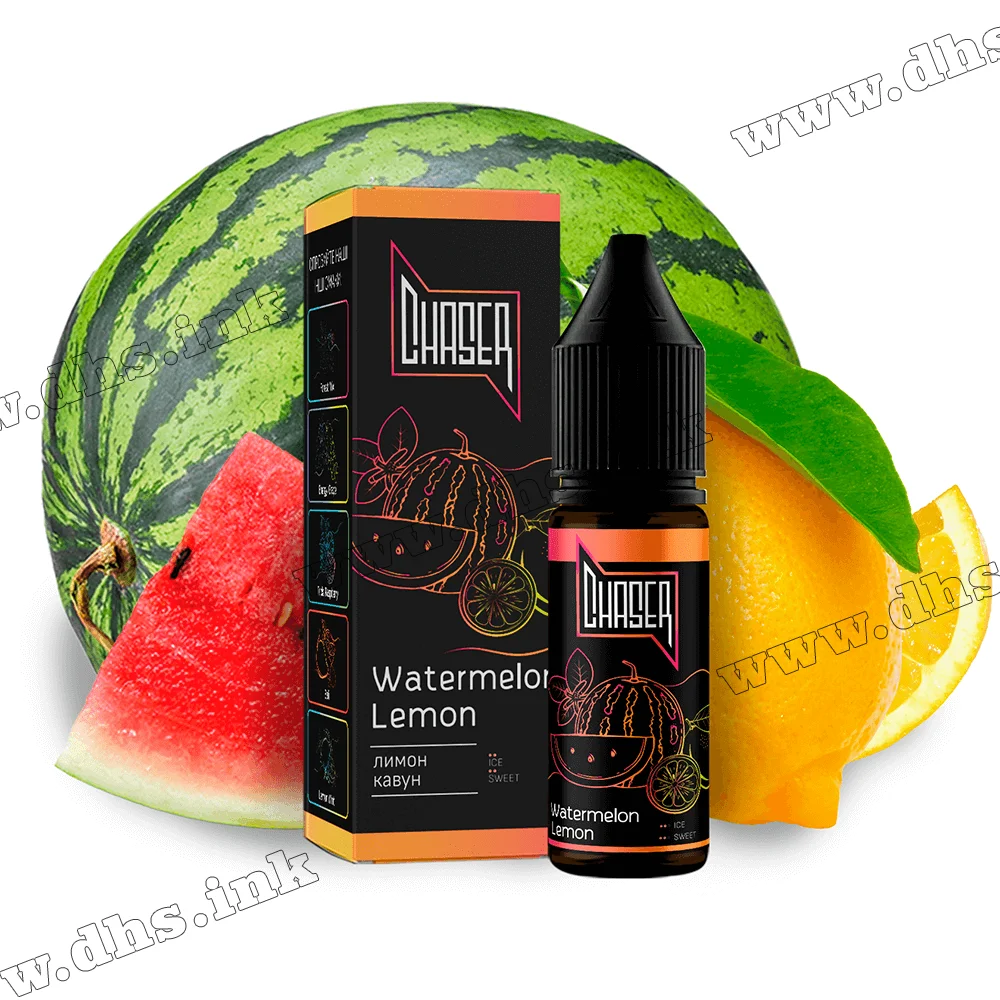 Сольова рідина Chaser Black 15 мл (30 мг) - Watermelon Lemon (Кавун, Лимон)