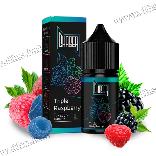 Сольова рідина Chaser Black 30 мл (50 мг) - Triple Raspberry (Мікс Малини)