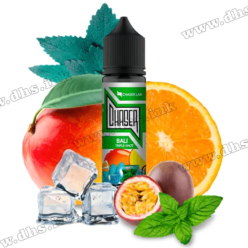 Органическая жидкость Chaser Black Organic 60 мл (3 мг) - Bali Triple Shot (Апельсин, Манго, Лед, Мята, Ментол)