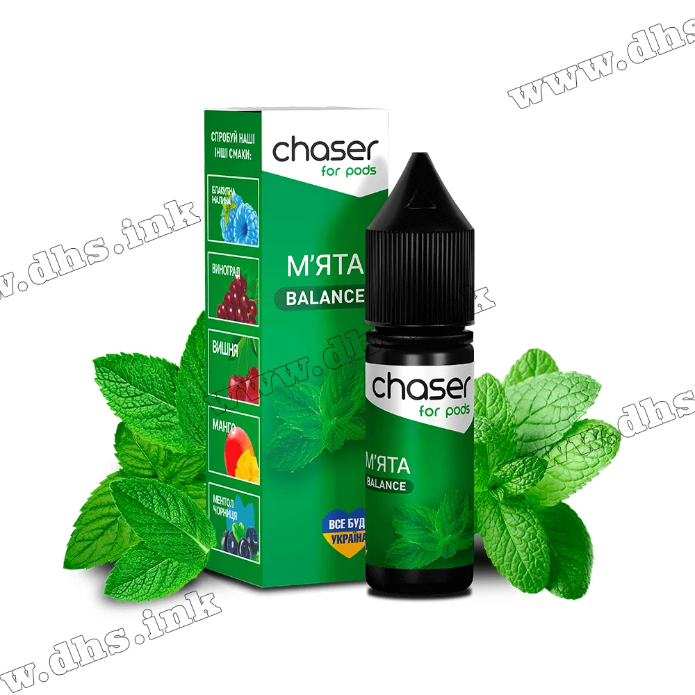Сольова рідина Chaser For Pods 15 мл (30 мг) - М’ята