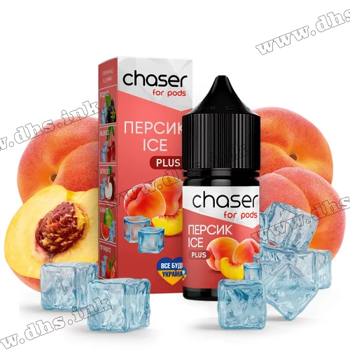 Солевая жидкость Chaser For Pods Ice 30 мл (50 мг) - Персик, Лед