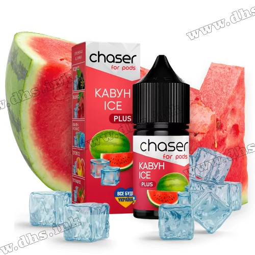 Солевая жидкость Chaser For Pods Ice 30 мл (30 мг) - Арбуз, Лед